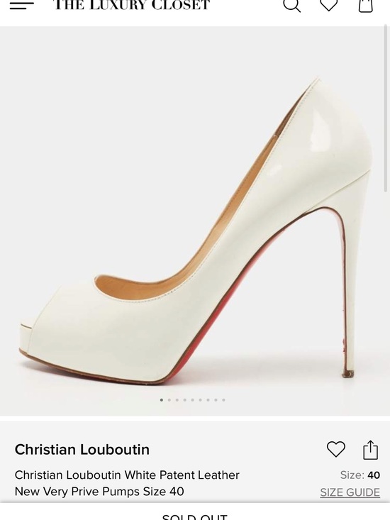 Christian Louboutin Shoes - Christian Louboutin White Patent Very Prive heels EU 40 US 10 (fit like 9)